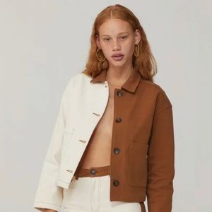 Paloma Wool Coyote Jacket Tan and White